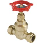 Pegler Yorkshire 15mm Compression Gate Valve Brass