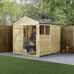 Forest Garden Overlap Apex Shed 8ft x 6ft Pressure Treated