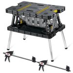 Keter Folding Work Table with Adjustable Legs