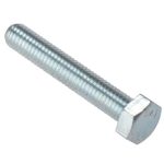 Zinc Plated Hex Head Bolts M10 x 80mm (Pack of 10)