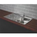 Franke Inset Kitchen Sink 1.0 Bowl Reversible Stainless Steel